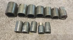 Cornwell 1/2" Drive 6-POINT Sae Imp. Socket Set. W/adapter 1/16" To 3/8" Mixed. Fixed Price $51.00.