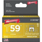 (12-300/PK)-ARROW Insulated Clear Cable Staple, 1/4", T59. MOD:591188. Fixed Price $155.99.