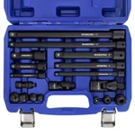 Workpro 18-PCS Drive Tool Accessory Set 1/4"&3/8"&1/2" Socket Adapter Extensions. Fixed Price $38.99.