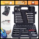 121-PIECE Mechanic Tool Set Metric & Standard Socket Wrench Kit For Home, Auto. Fixed Price $59.39.