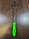 *new* Snap On FHNFD100 3/8" Tooth Green Round Head Ratchet Free Priority. Fixed Price $267.74.