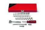 Wright Tool 6 Point Standard & Deep Socket Set 25 Piece 1/4" Drive Metric 224. Fixed Price $295.93.