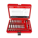 Genius Tools Piece 1/4" Dr. Metric & Sae Deep Hand Socket Set GS-244MS. Fixed Price $83.86.