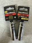 New Gearwrench Deep Socket 3/8 Drive Point 2PC. 15MM 80397 & 16MM 80398. Fixed Price $15.00.