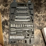 Popular Mechanics Tool Set Chrome Sae Socket Ratchet Wrench Hard Case. Fixed Price $34.95.