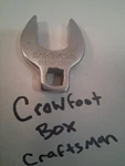 Craftsman -v- 43627 13/16 3/8 Drive Sae Open End Crowfoot Chrome Usa. Fixed Price $8.32.