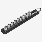 Wera 003883 Belt Zyklop Metric Socket Set, 1/4" Drive, 9 Pieces. Fixed Price $60.98.