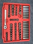 Craftsman Usa 3/8" Drive 73PC Socket Ratchet Tool Set With Tray. Fixed Price $84.99.