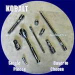 Kobalt Socket Extensions, Adapters, Universal Joints, 1/4", 3/8", 1/2" Fast Ship. Fixed Price $12.99.