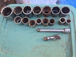 Stanley Craftsman 17PCS 3/4" Drive Socket Set Sae To 2-3/8" 7" 3" Extention. Fixed Price $250.00.