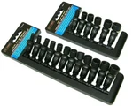 18 Pcs 1/4" Dr. Universal Swivel Impact Socket Set Professional Metric & Sae. Fixed Price $70.98.