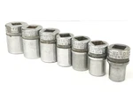 Vintage Wards Master Quality 7-PC Inch Drive 12-PT Socket Set 1/2" 1" Usa. Fixed Price $34.95.
