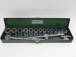 Sk Professional Tools 1/2" Drive 18PC Shallow Chrome Socket Set 7/16" 1-1/4". Fixed Price $109.95.