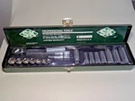 100% Sealed 1987 Sk-tools NO.94520 18 Pc. 6 Point 3/8" Dr. Sae Socket Set. Fixed Price $265.00.