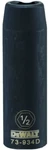 Dewalt 73-934D Sae Deep Impact Socket, 6-POINT, Black Oxide, 1/2" Drive,. Fixed Price $10.00.