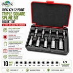 10PC Xzn 12 Point Mm Triple Square Spline Socket Set S2 Steel. Fixed Price $27.99.