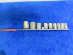 Snap-on Tw 1/2 Dr. 13 Piece Point Metric Shallow Socket Set 7/16-1 1/4. Fixed Price $129.99.