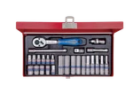 Set Of 26 Pcs 1/4" Drive Socket Metric For Tool Metal Case King Tony. Fixed Price $71.65.