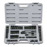 Stanley 69 Pc. Sae/metric Laser Etched Black Chrome Socket Set 92-824. Fixed Price $144.77.