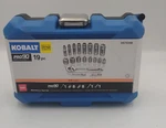 Kobalt 3/8" Ratcheting Deep Socket Set Sae 19PC Kit PRO90 Mechanics #0573348. Fixed Price $29.99.