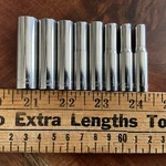 Craftsman Socket Set 8 Pc 1/4" Drive Sae Point -vv- 7/16"-3/16". Fixed Price $29.99.