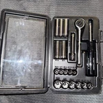 Nos Craftsman Usa 1/4" Drive 34800 Standard 6 Point 19 Pc Socket Ratchet Set Sae. Fixed Price $69.00.