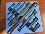 Genius Tools 9PC 1/4, 3/8 & 1/2"DR Master Impact Extension Set W/tray #IE-2349. Fixed Price $29.99.
