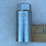 Indestro Super 1/2 Drive Deep 12PT Socket, Size 13/16", Model 3026HS, Usa. Fixed Price $6.00.
