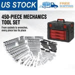 450-PIECE Mechanics Tool Set 1/2" 1/4" 3/8" Metric Imperial Socket Wrenches. Fixed Price $187.99.
