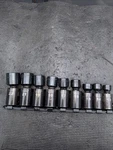 Rare Sears Craftsman Usa 9PC 1/2 Drive Flex Impact Swvl Socket Set Metric 15390. Fixed Price $299.00.
