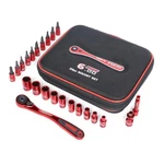 Pro Tools 23PC Socket Set 1/4" Square Drive Ratchet Handle 4-17MM Cr-v. Fixed Price $44.38.