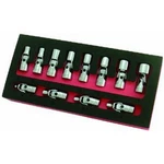 Astro Pneumatic 7412 1/4" Dr. Flex Socket Set Metric - 6 Point, 12PC. Fixed Price $48.10.