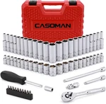 Casoman 1/4-INCH Drive Master Socket Set With Ratchets, Adapters, Extensions. Fixed Price $37.76.