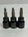 Rare Mac Tools Jesse James Wcc 3/8" Drive Specialty Philips Socket Set (3) 1,2,4. Fixed Price $35.00.