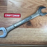 Craftsman 44583 Open End Wrench 25/32 13/16 -v- Ultrasonic Cleaned. Fixed Price $13.95.