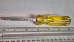 Vintage Williams M-106 1/4"' Drive X 6" Yellow Plastic Handle Spinner. Fixed Price $26.99.