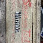 Snap On 3/8" 11 Piece Standard Torx Bit Socket Driver Set T-55 Is Mac. Fixed Price $115.00.