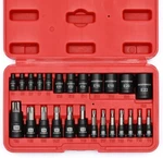 Mixpower 25 Piece And Socket Set, 13 Star Bits (T8- T60) & 12 E-torx. Fixed Price $32.81.