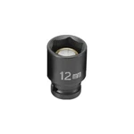 Grey Pneumatic 912MG 1/4" Drive Standard Metric Magnetic Impact Socket - 12MM. Fixed Price $17.57.