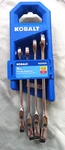 Kobalt 6525026 Sae Ratcheting Flex Head 4 Piece Wrenches. Fixed Price $28.00.