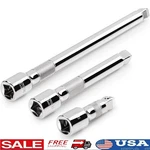 Wobble Extension Socket Set Chrome Vanadium Steel 3PC Drives Strong Grip New. Fixed Price $8.68.