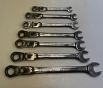 Craftsman 7PC Sae Locking Flex Ratcheting Wrench Set 42400 Sears Tools Usa. Fixed Price $179.99.
