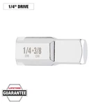 Milwaukee Socket Adapter 1/4 3/8 Drive Chrome Steel Flat Anti Roll Tool. Fixed Price $14.93.