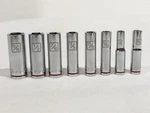 Kobalt Socket Set 8 Piece Lot 0616 Deep Point Loose 1/4" To 9/16" Sae Standard. Fixed Price $18.90.