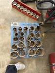 Otc Truck Wheel Bearing Lock-nut Wrench Socket Set Sae 6 8 Point 3/4" Drive 19PC. Fixed Price $875.00.
