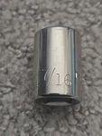 Craftsman 44332 7/16" 12PT Socket 3/8" Drive Inverted G Series Usa 4371. Fixed Price $5.95.