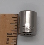 Vintage Craftsman 1/4" Drive 1/2" 6 Point Shallow Socket Sae G2 43499 Usa Nos. Fixed Price $8.66.