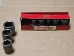 Blackhawk 8 Piece 1/2" Drive Impact Socket Set 6 Point Sae & Metric Case Usa. Fixed Price $16.50.