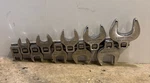 10 Pc. Vintage Craftsman Crowfoot Wrenchs Head -v- 3/8" Drive --- Usa. Fixed Price $79.99.