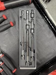 New Snap Tools 206AFX Piece 3/8 Drive Chrome Extension Set. Fixed Price $205.00.
